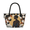 Relaxing at Home Leather Tote Bag