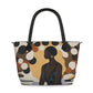 Relaxing at Home Leather Tote Bag