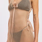 BodyCon Clubwear Sheer Metallic Knit Maxi Dress - Xtreme Shopper