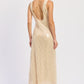 Eveningwear V-Neck Sequin Maxi Dress - Xtreme Shopper