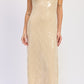 Eveningwear V-Neck Sequin Maxi Dress - Xtreme Shopper
