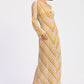 Boho Chevron Stripe Crochet Maxi Dress - Xtreme Shopper