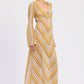 Boho Chevron Stripe Crochet Maxi Dress - Xtreme Shopper