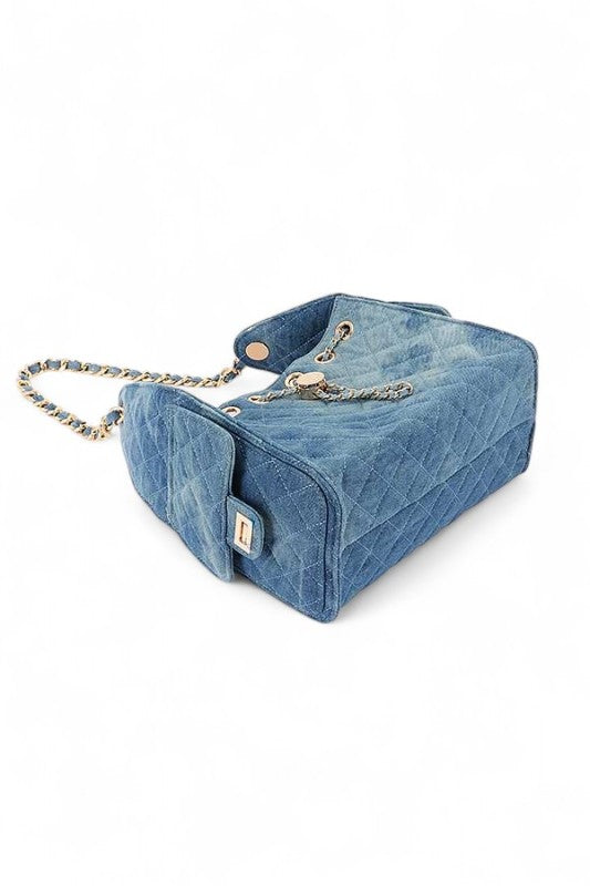 Quilted Denim Fashion Shoulder Bag - Xtreme Shopper