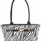Zebra Printed Top Handle Shoulder Vegan Leather Bag - Xtreme Shopper
