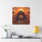 Sunkissed Afrocentric Black Woman Abstract Art Canvas Wall Print