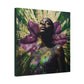 Blooming With Beauty Afrocentric Black Woman Inspirational Spiritual Art Canvas Wall Print