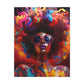 Groovy Summer Black Woman Psychedelic Themed Artwork Canvas Wall Print - Xtreme Shopper