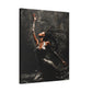 Dance In The Dark Afrocentric Black Woman Art Canvas Wall Print