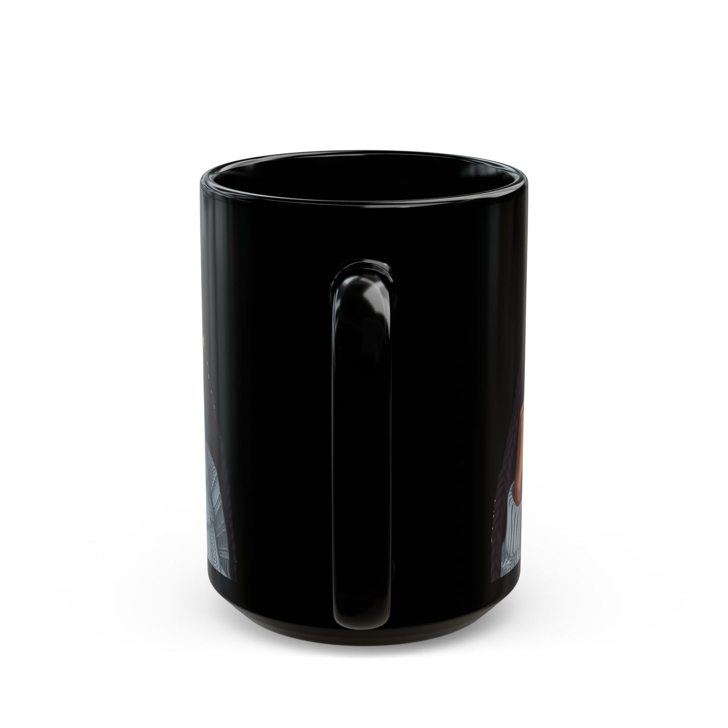 Morning Vibes Afrocentric Black Woman Art Coffee Mug