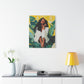 It's A Beautiful Day Afrocentric Black Woman Abstract Art Canvas Wall Print