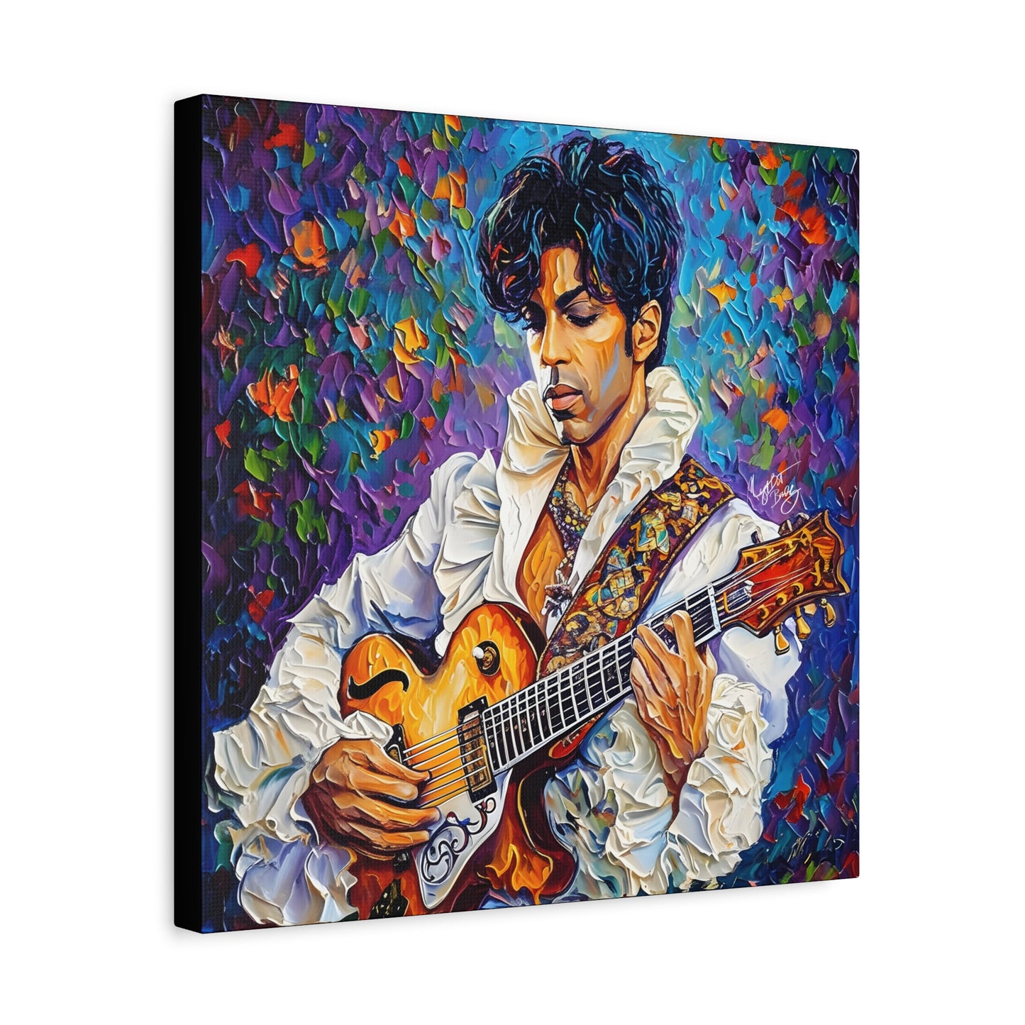 Prince The Artist Afrocentric Black Man Art Canvas Wall Print