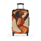 Retro Feelings Black Woman Art Hardshell Hardside Lockable Spinner Suitcase Luggage