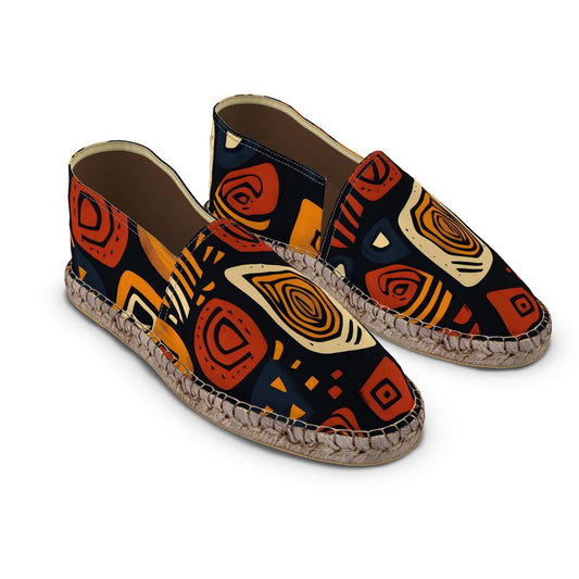 So Natural Abstract Ethnic Printed Espadrilles
