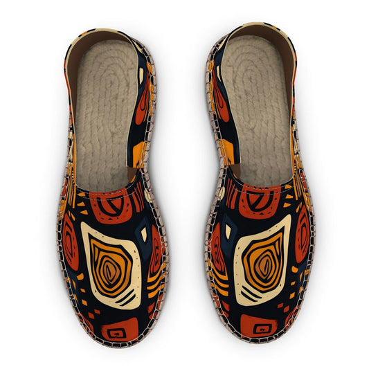 So Natural Abstract Ethnic Printed Espadrilles