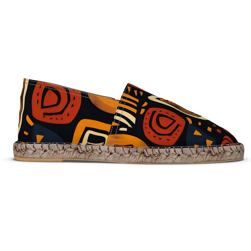 So Natural Abstract Ethnic Printed Espadrilles