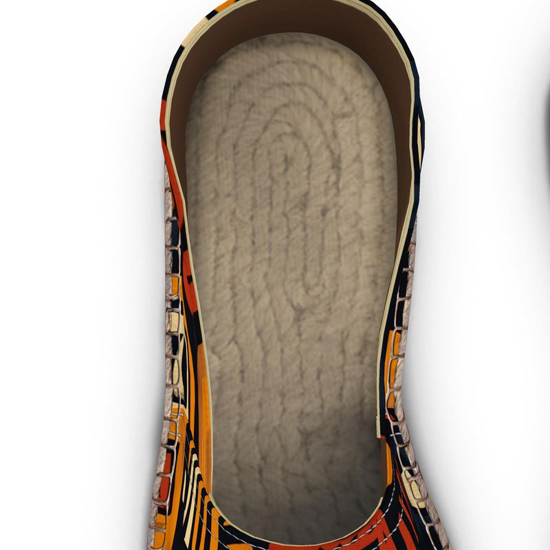 So Natural Abstract Ethnic Printed Espadrilles