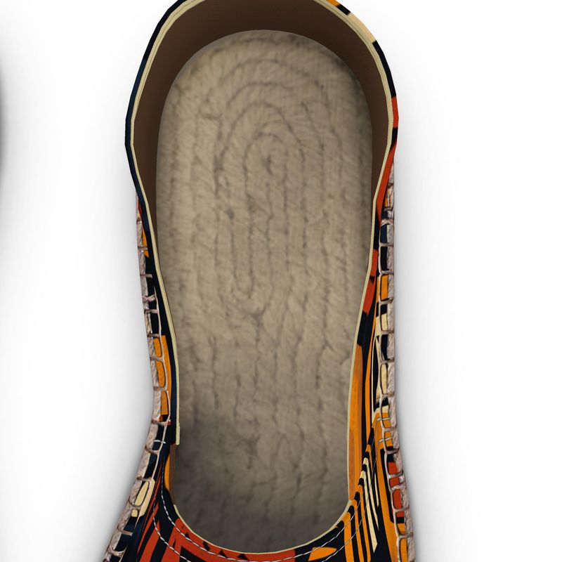 So Natural Abstract Ethnic Printed Espadrilles