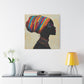 Regal Thoughts Afrocentric Black Woman Art Canvas Wall Print