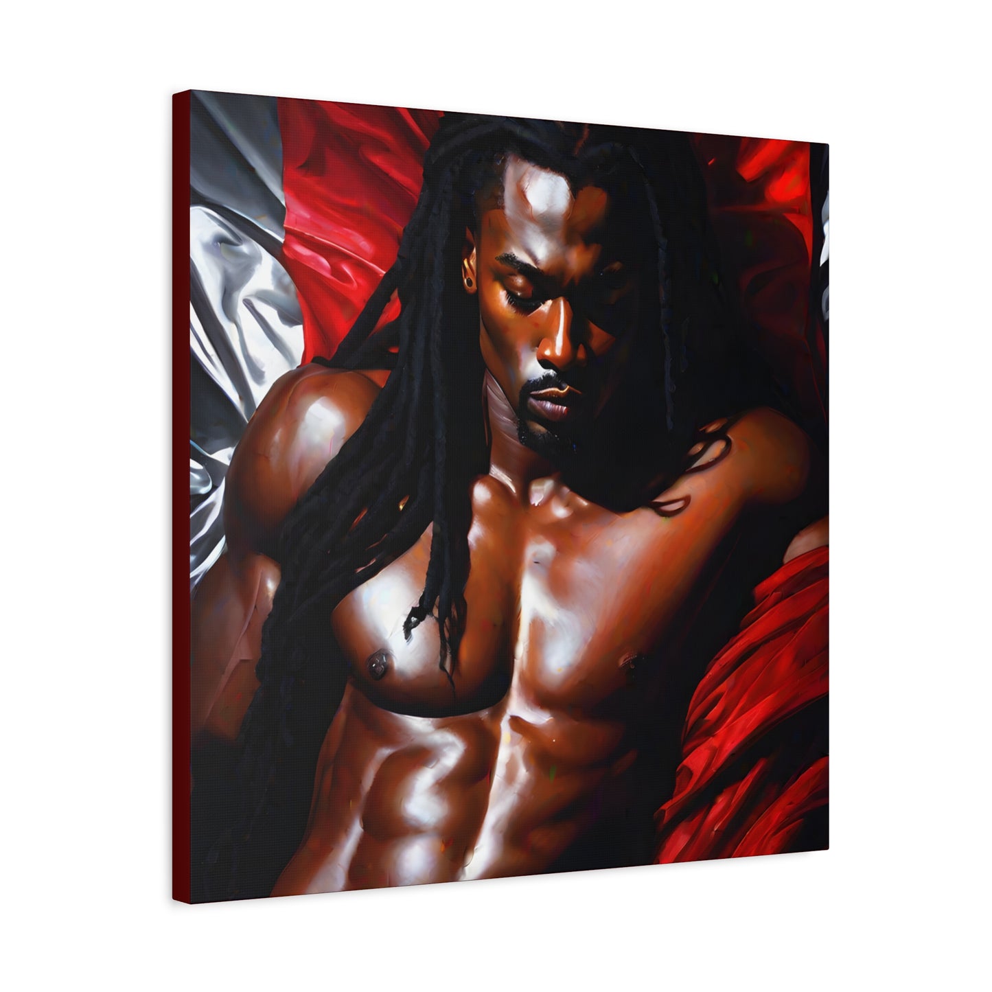 Him Afrocentric Black Artwork Canvas Wall Print