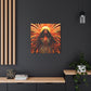 Sunkissed Afrocentric Black Woman Abstract Art Canvas Wall Print