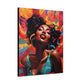 I Am The Embodiment Of Black Joy Afrocentric Black Woman Abstract Art Canvas Wall Print
