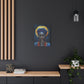 Sunset Relaxation Afrocentric Black Woman Spiritual Art Canvas Wall Print