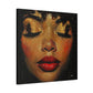 Just Meditate On It Black Woman Art Canvas Wall Print