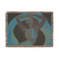 Retro Feelings Black Woman Art Woven Throw Blanket