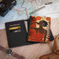 Evening At Home Vegan Leather Black Art RFID Blocking Passport Cover