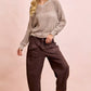BiBi Boho Washed Terry Pants with Pockets - Xtreme Shopper