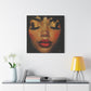 Just Meditate On It Black Woman Art Canvas Wall Print
