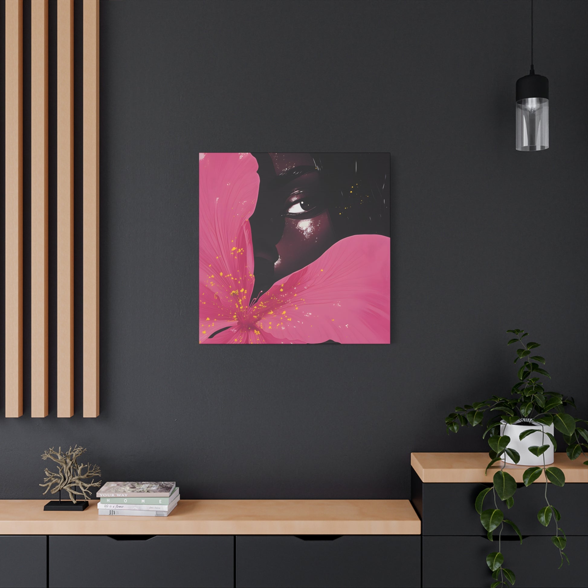 Beautiful Secrets Afrocentric Black Woman Art Canvas Wall Print - Xtreme Shopper