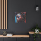 Princess Of The Past and Future Afrocentric Afrofuturism Abstract Black Artwork Canvas Wall Print