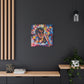 Flowers Blooming Everywhere Afrocentric Black Abstract Art Canvas Wall Print