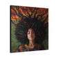 Rooted In My Mind Afrocentric Black Woman Inspirational Spiritual Art Canvas Wall Print - Xtreme Shopper