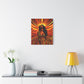 Autumn Rises Black Woman Art Canvas Wall Print