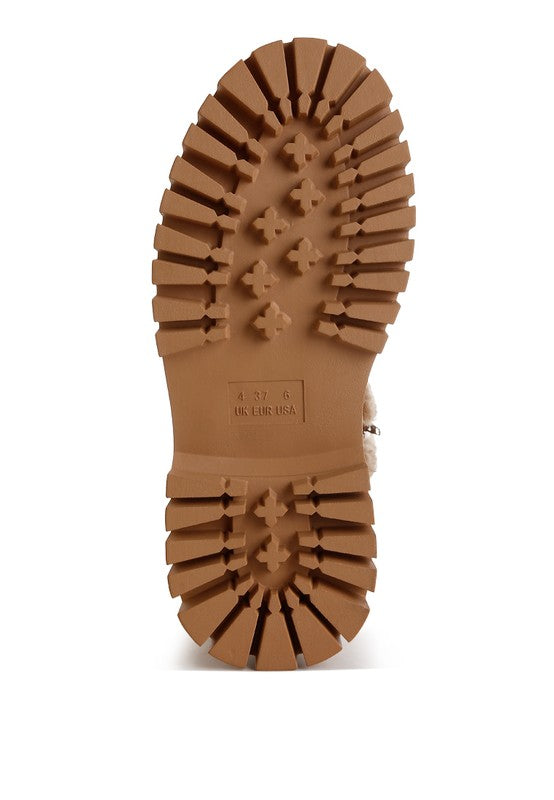 Lapland Fur Detail Calf Length Boots - Xtreme Shopper