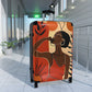 So Chill Abstract Black Woman Art Hardshell Hardside Lockable Spinner Suitcase
