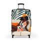 Relaxing In Abstract Black Art Hardshell Hardside Lockable Spinner Suitcase Luggage