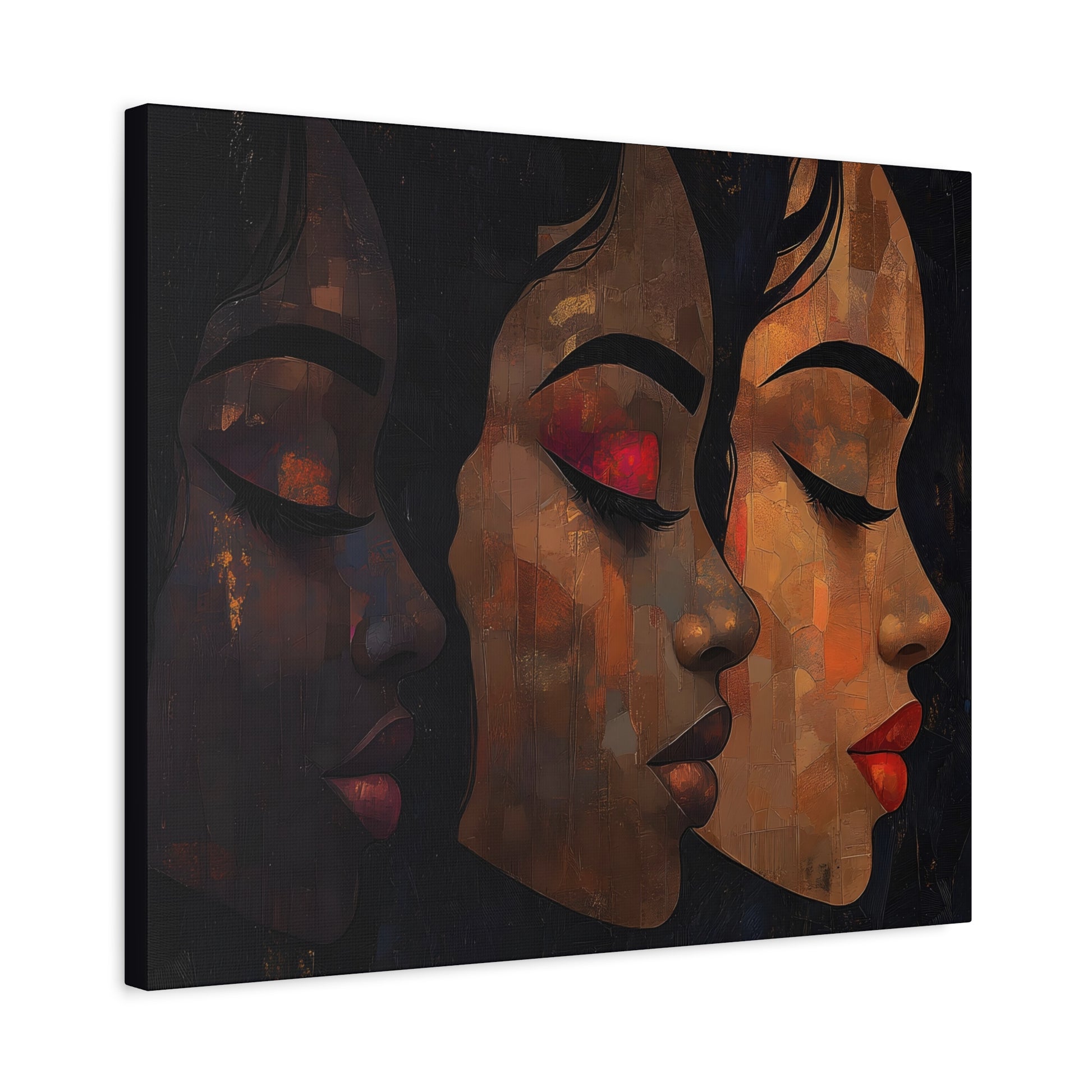 Shades Of Beauty Black Woman Art Canvas Wall Print - Xtreme Shopper