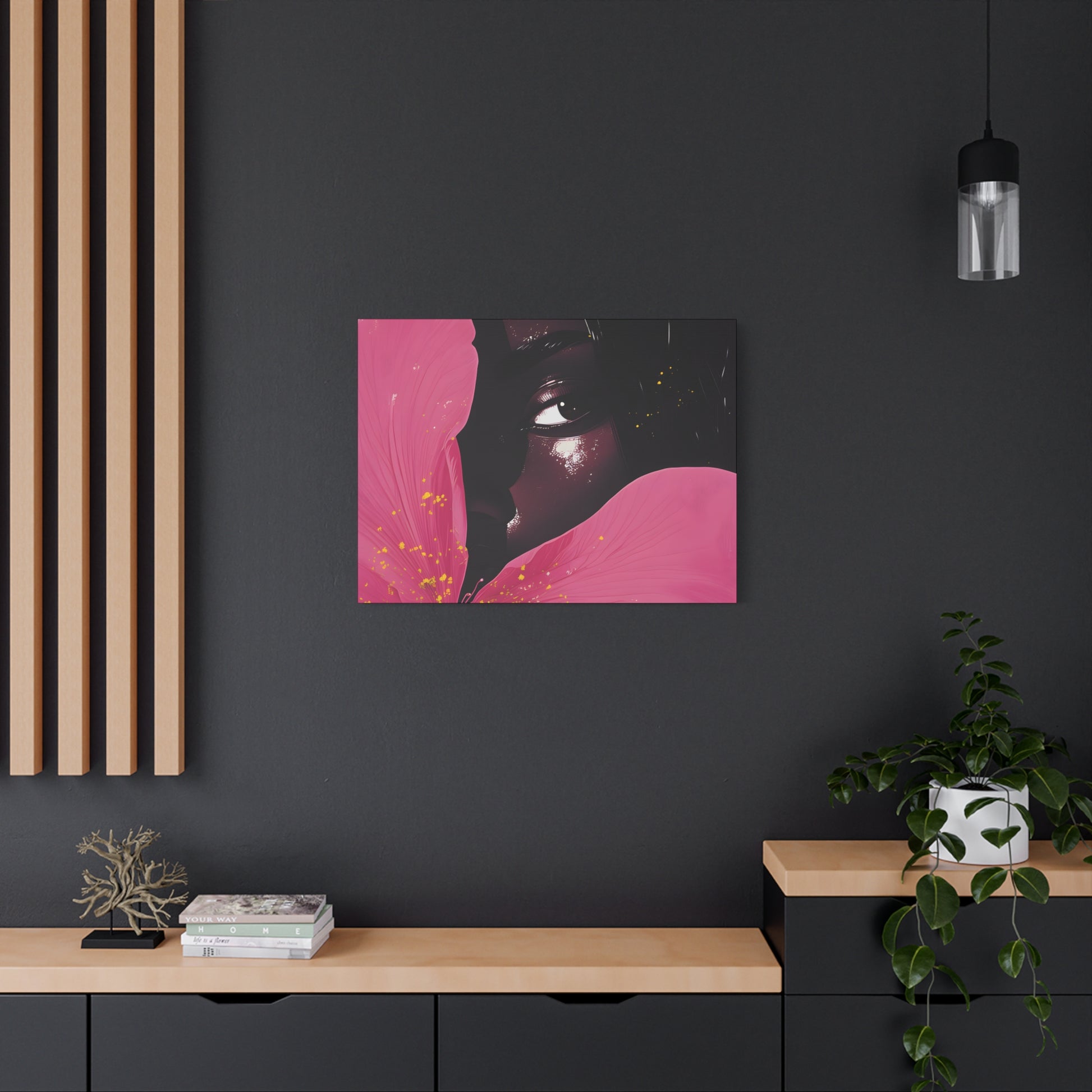 Beautiful Secrets Afrocentric Black Woman Art Canvas Wall Print - Xtreme Shopper