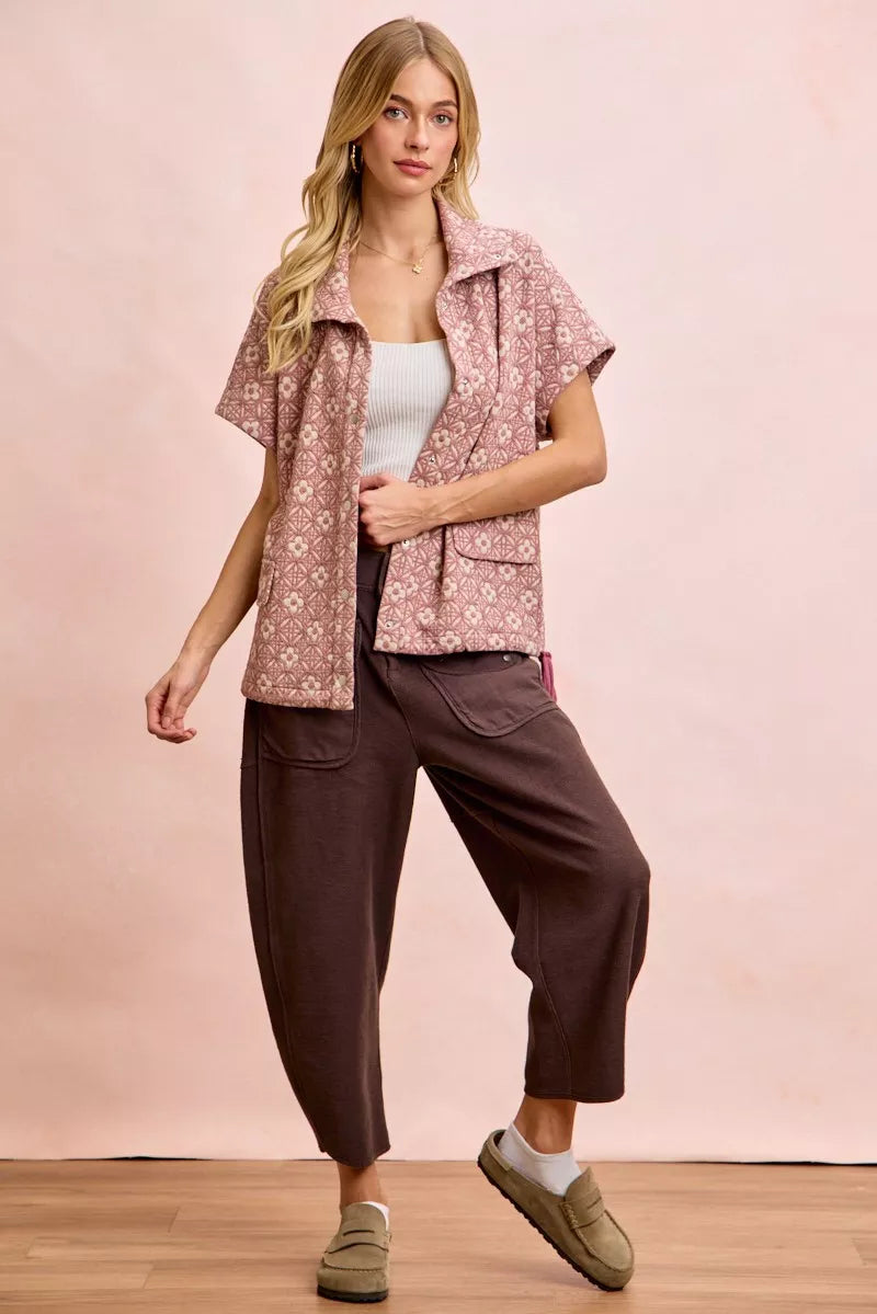 BiBi Boho Washed Terry Pants with Pockets - Xtreme Shopper