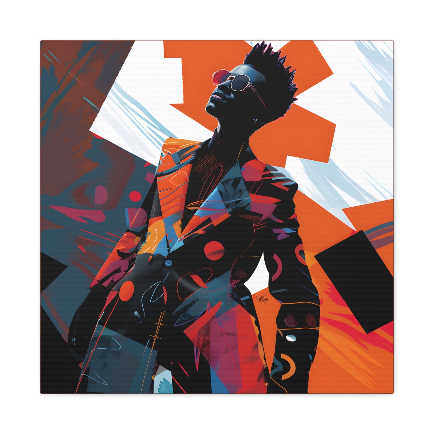 Fashion Is King Afrocentric Black Art Canvas Wall Print