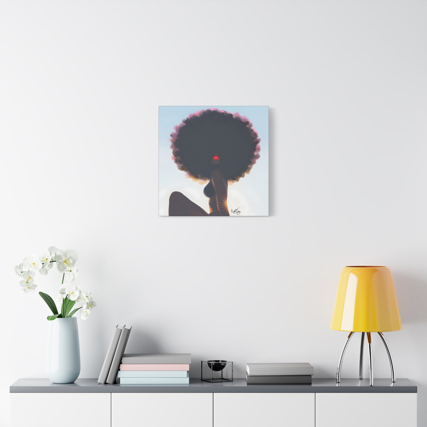 I Am That Chick Afrocentric Black Woman Abstract Fantasy Art Canvas Wall Print - Xtreme Shopper