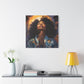 Please Deliver Me Peace The Moment Afrocentric Black Woman Spiritual Art Canvas Wall Print