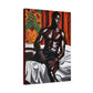 Good Morning Afrocentric Black Artwork Canvas Wall Print