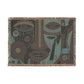 Abstract Mask Afrocentric Abstract Art Woven Throw Blanket