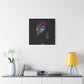 Original Makeup Black Woman Art Canvas Wall Print