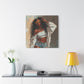 Never Let Them See You Sweat Afrocentric Black Woman Art Canvas Wall Print